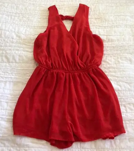 One Love Clothing Orange Romper