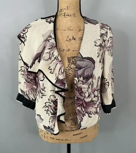 Sz 44/ XL Antonio Marras 100% Viscose Ruffle Blazer $1,675.22 MSRP Purple