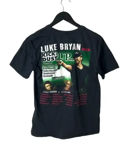 2015 Luke Bryan Kick Dust Up Tour T Shirt Artist Graphic Tee M Size M