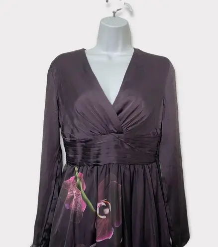Altuzarra Purple Plum Orchid Satin Midi dress Size 2