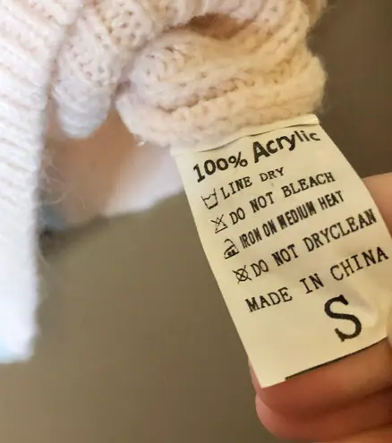 V Neck Leopard Color Block Patchwork Oversized Sweater Pink Blue Small