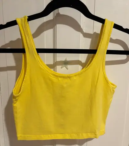 Ambiance Apparel Yellow Cropped Tank