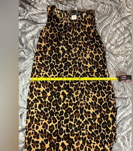 Slinky Brand Vintage Leopard Print Dress Medium