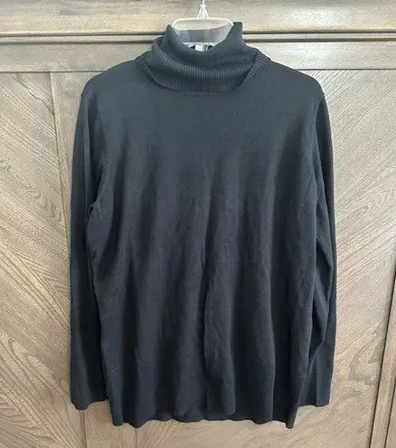 Diane Gilman  Black Turtleneck Sweater Size 1X