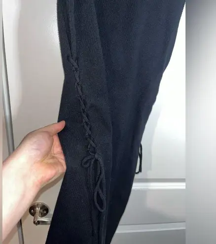 The Future Collective Black Sweater Ribbed Stretch Dress ReeseBlutstein Size XXS