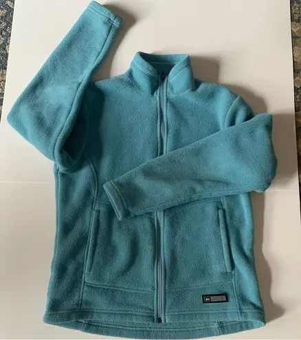 REI Outdoor Zip Up Fleece Light Aqua Blue Women’s Size Small