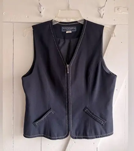 Norton Mcnaughton Vintage Navy Vest Blouse Women’s Size 10P