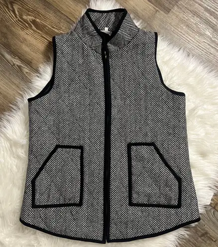 KatyDid Black Herringbone Vest