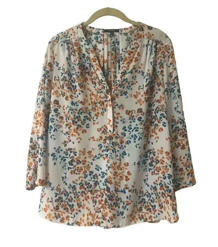 NYDJ Not Your Daughter’s jeans blouse floral print Small