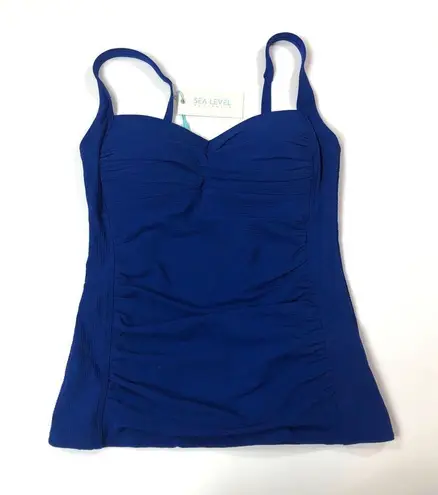 Sea Level Twist Front Multifit Tankini Top Size 6