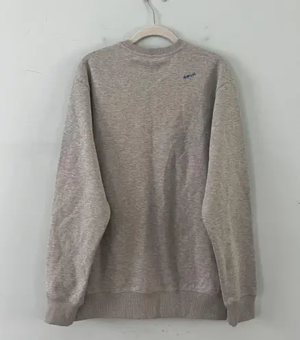 ADER error OG Form Logo Embroidered Grey Crewneck Sweatshirt