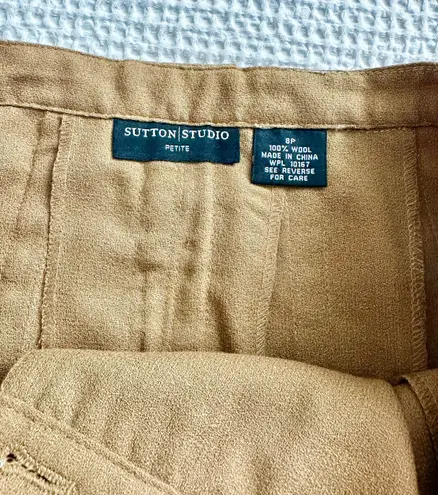 Sutton Studio wool pleated mini skirt