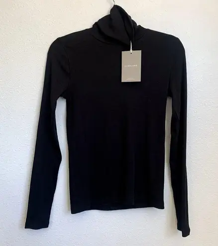 Everlane NWT  The Pima Micro-Rib Turtleneck in Black