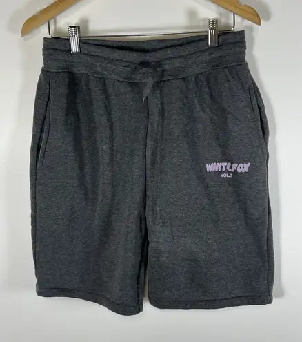 White Fox Boutique White Fox Women's Drawstring Lounge Sweat‎ Shorts Fleece Size 2XL Gray Vol 3 thumbnail 1