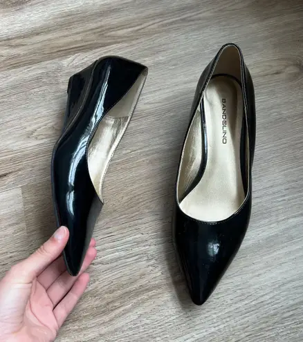 Bandolino  Black Small Heel Pointed Toe Flats 