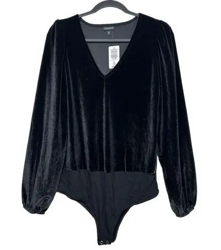 Torrid  Black Velvet Longsleeve Bodysuit size M/L New with tags