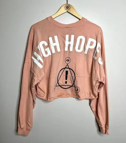 Spirit Jersey Panic At The Disco High Hopes Graphic Crop Crewneck Shirt