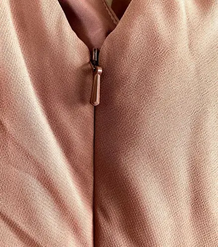 Revelry Gwen Chiffon Bridesmaid Dress Flutter Sleeve Surplice Cinnamon Rose 12 Pink