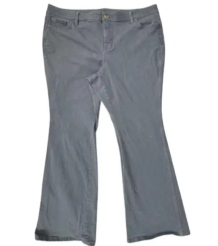 Ryegrass Women's Gray High Waist Semi Flare Jeans Size 20W