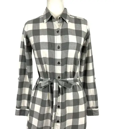 Royal Robbins Jackson Windowpane Plaid Long Sleeve Dress SZ XS Granola Girl