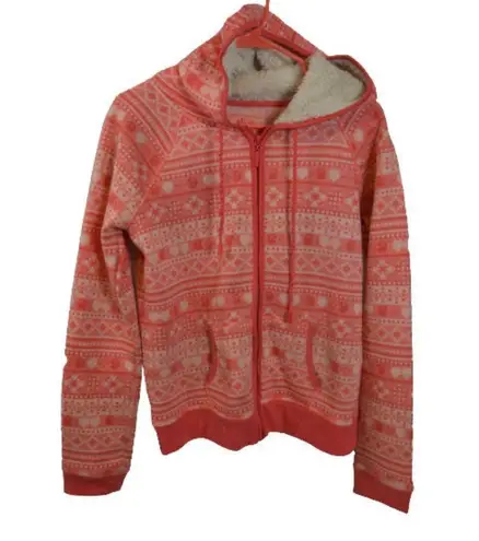 Undiz Coral Pink Hoodie Jacket & Short Set Size: L Size L