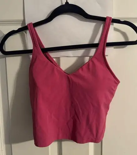 Lululemon Pink  align tank, size 4