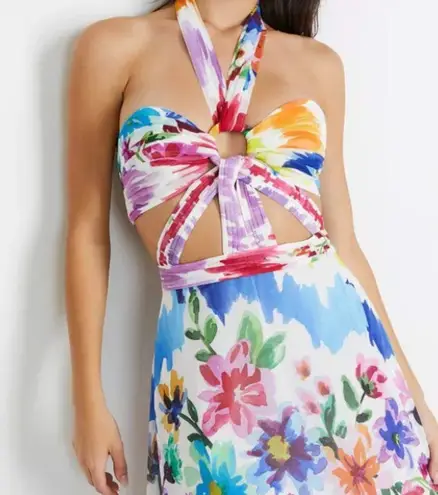 PatBO Bloom Cutout Maxi Dress White Size 4