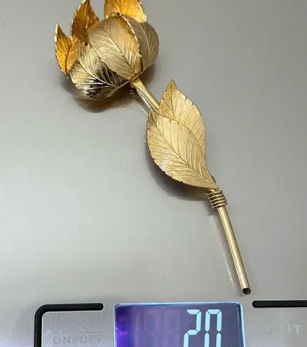 Vintage CORO Textured Gold