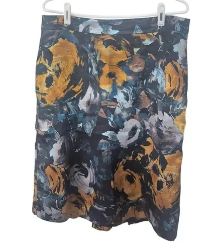 Jaclyn Smith Jacquard Print Midi Skirt Y2K Size 10