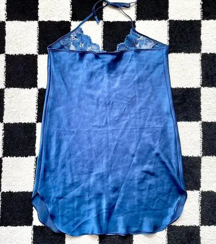 Vintage Blue  Halter Slip Dress