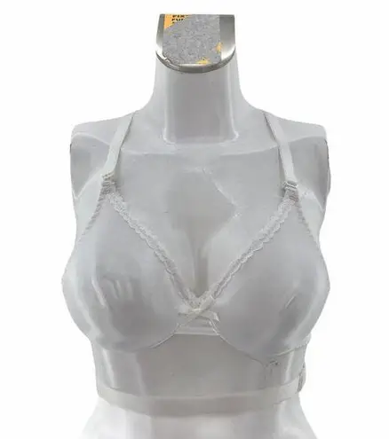 American VINTAGE Empire Intimates 32B White Convertible Strap Bridal Bra A03 Size undefined