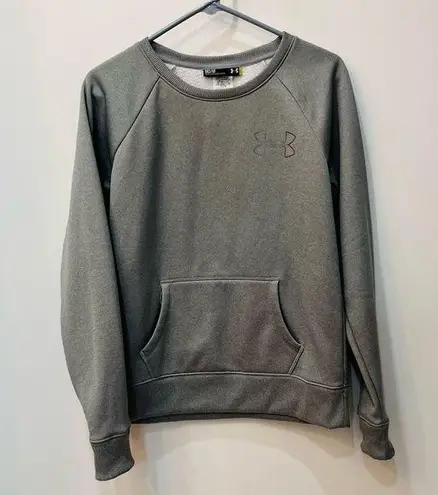 Under Armour Woman’s  kangaroo pocket crew neck sweatshirt size Medium gray