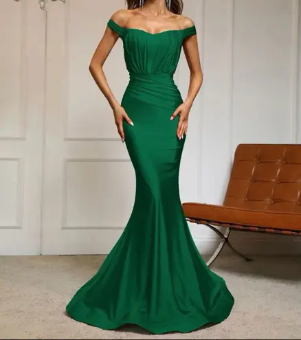 Boutique Dark Green Mermaid Prom Dress 