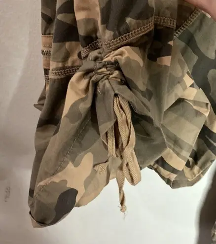 Fire Jeans Y2K Hannah belted cargo wide leg drawstring ruched cargo pants sz 11