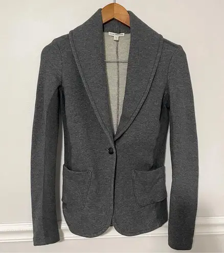 James Perse • old school shawl collar jacket grey sz 0