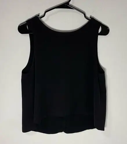 ASTR  Black Cropped Tank Top Size Small