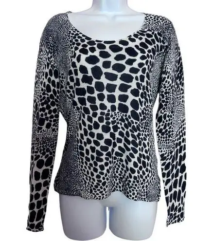 Magaschoni M Cashmere animal print cashmere sweater