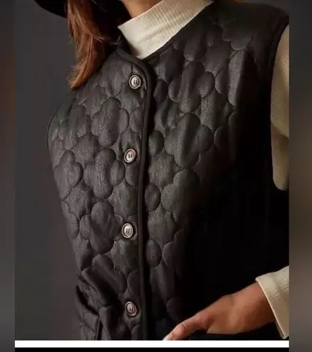 FRNCH NEW PARIS GISETTE/F12100 GILET NOIR MEDIUN WOMENS Black Quilted Vest