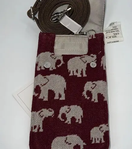 NWT THIRTY ONE Call Me Crossbody Safari Weave Elephants Purse