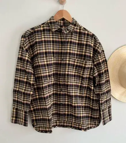 Everlane  | The Boxy Flannel Flannel Shirt | Beech | Sz XS