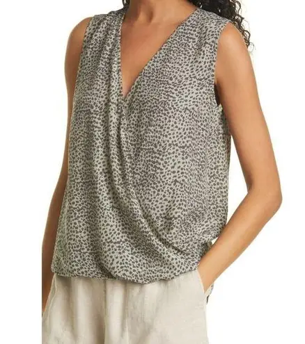 Rails Rose Lynx Print Wrap Tank Tan/Brown (XSmall)