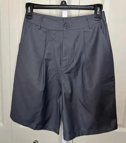 Commense Gray Flat Front Shorts Versatile Style Size XS