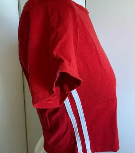 Brandy Melville  crop top red small short sleeve