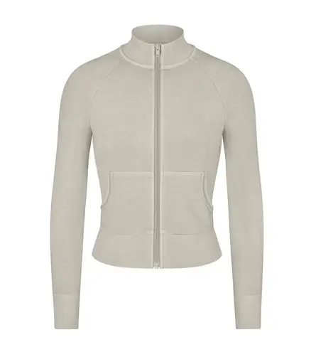 SKIMS Outdoor Track Jacket Stone