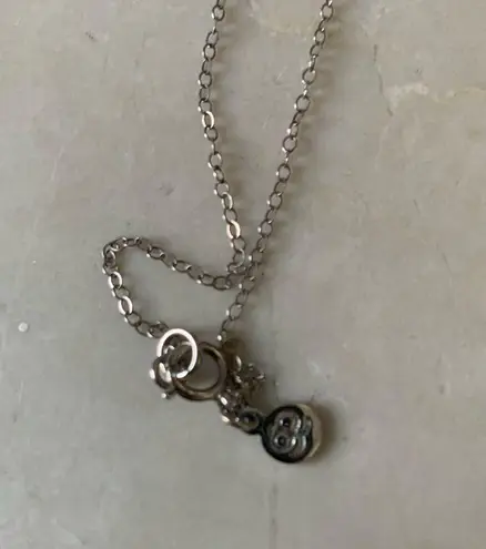 Gorjana Reese Long Tassel Necklace White Gold 925 Sterling Silver