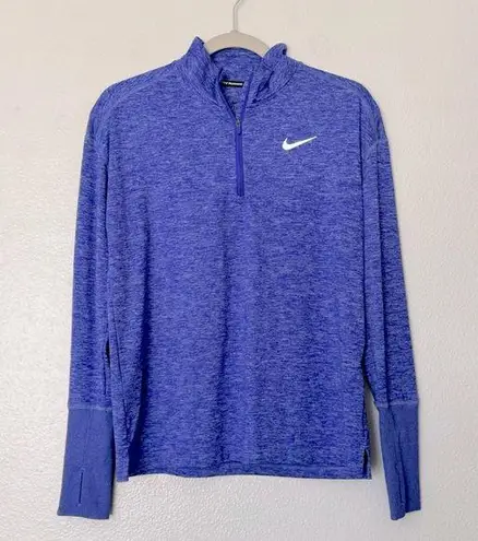 Nike  Running Quarter Zip Long Sleeve Purple Top Size Small