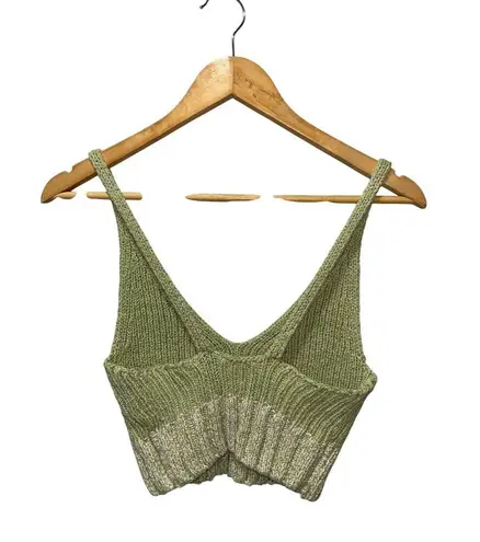 Free People Intimately  Here All Day Brami Knit Cropped Tank Size XS Luna Moth