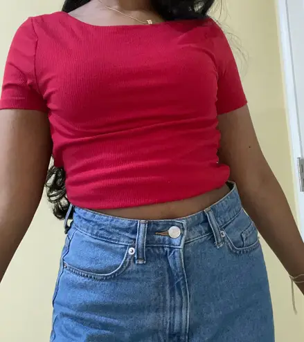 Hollister Red Crop Top