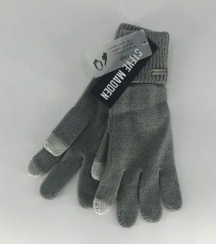 Steve Madden  Womens Gray EZ Tap Gloves One Size