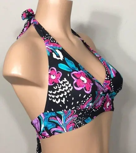 Anne cole  black floral bikini. XS. NWT